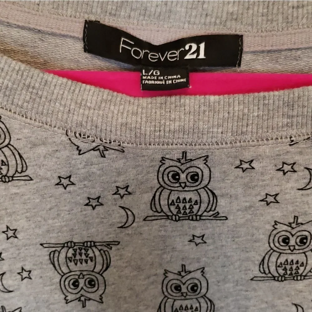 🦉3/$30 Forever 21 Owl Sweater NWOT - Picture 4 of 6